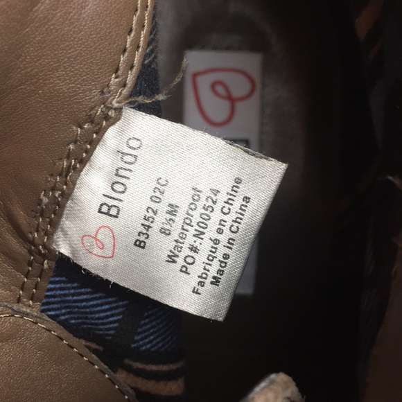 Blondo Verona Leather Suede Ankle Waterproof Boots - Picture 4 of 8